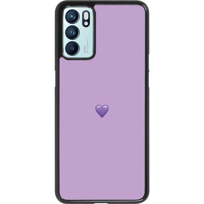 Coque Oppo Reno6 5G - Valentine 2023 purpule single heart