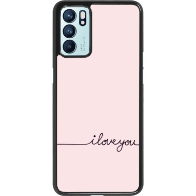 Coque Oppo Reno6 5G - Valentine 2023 i love you writing