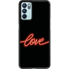 Coque Oppo Reno6 5G - Valentine 2023 neon love