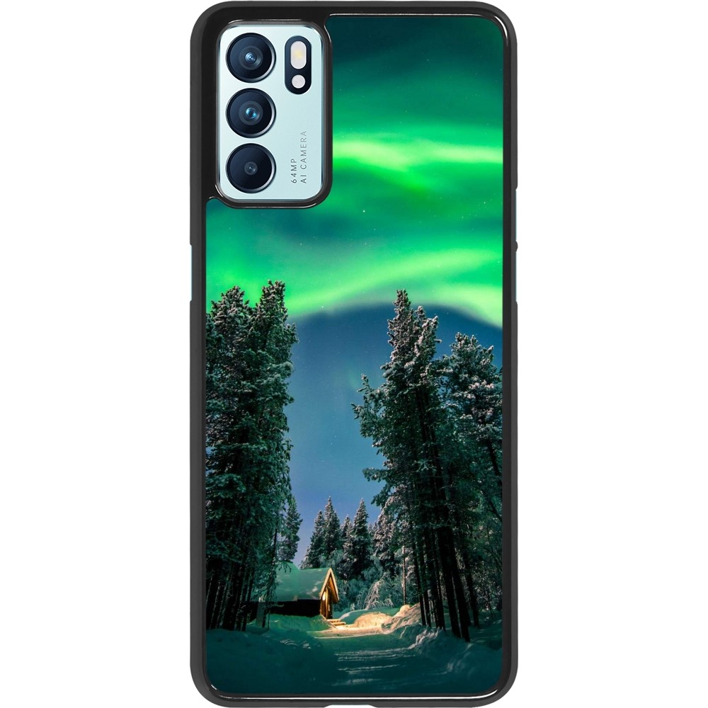 Coque Oppo Reno6 5G - Winter 22 Northern Lights