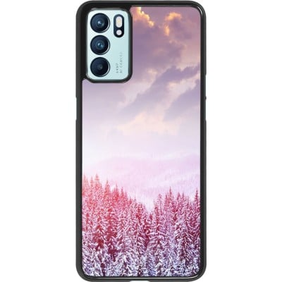 Coque Oppo Reno6 5G - Winter 22 Pink Forest