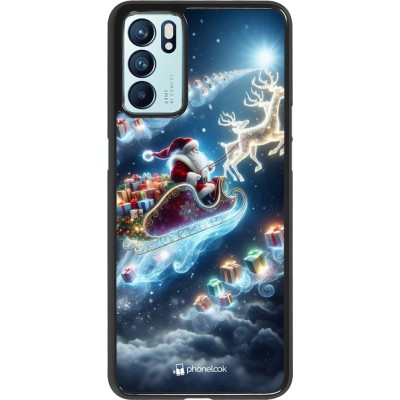 Coque OPPO Reno6 5G - Noël 2023 Père Noël enchanté