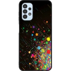 Hülle Samsung Galaxy A13 5G - Silikon schwarz Abstract Bubble Lines