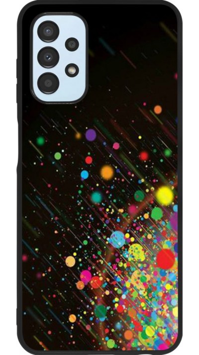 Coque Samsung Galaxy A13 5G - Silicone rigide noir Abstract Bubble Lines