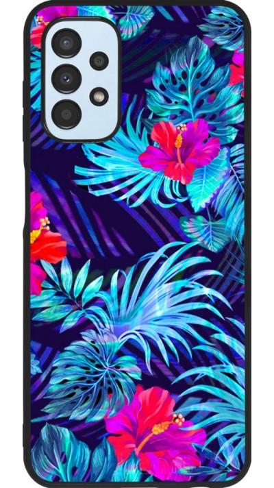 Coque Samsung Galaxy A13 5G - Silicone rigide noir Blue Forest