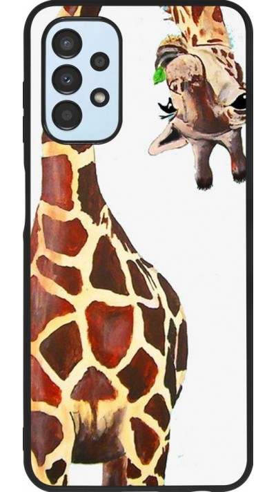 Coque Samsung Galaxy A13 5G - Silicone rigide noir Giraffe Fit