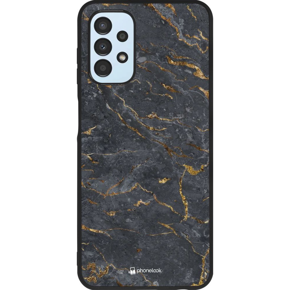 Hülle Samsung Galaxy A13 5G - Silikon schwarz Grey Gold Marble