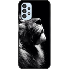 Coque Samsung Galaxy A13 5G - Silicone rigide noir Lion looking up