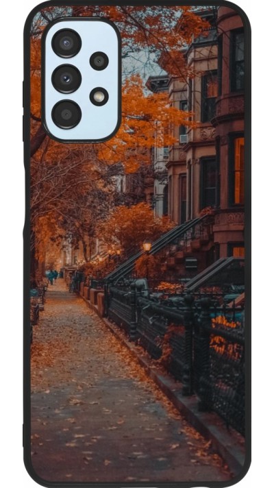 Coque Samsung Galaxy A13 5G - Silicone rigide noir Autumn 2024 city