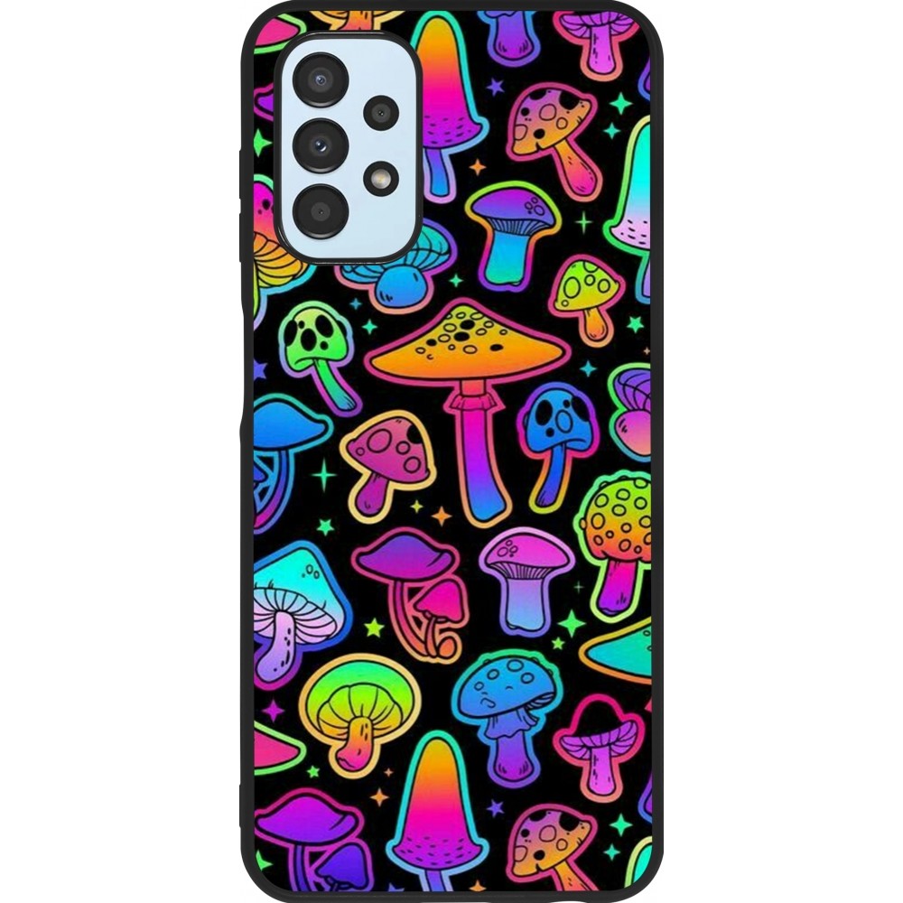 Coque Samsung Galaxy A13 5G - Silicone rigide noir Autumn 2024 magic mushrooms