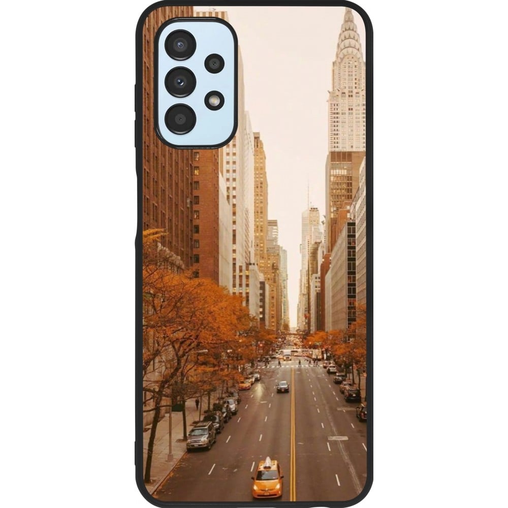 Coque Samsung Galaxy A13 5G - Silicone rigide noir Autumn 2024 New York city