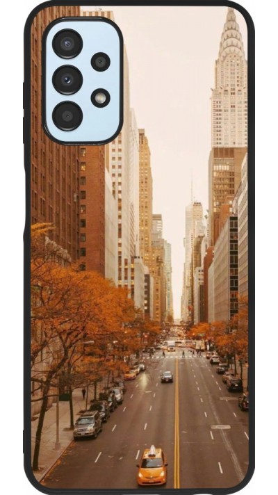 Coque Samsung Galaxy A13 5G - Silicone rigide noir Autumn 2024 New York city