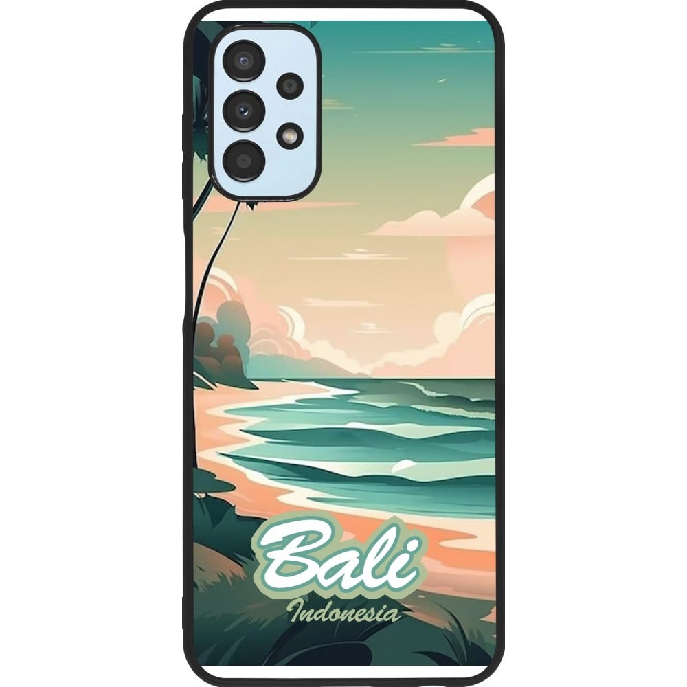 Coque Samsung Galaxy A13 5G - Silicone rigide noir Bali Landscape