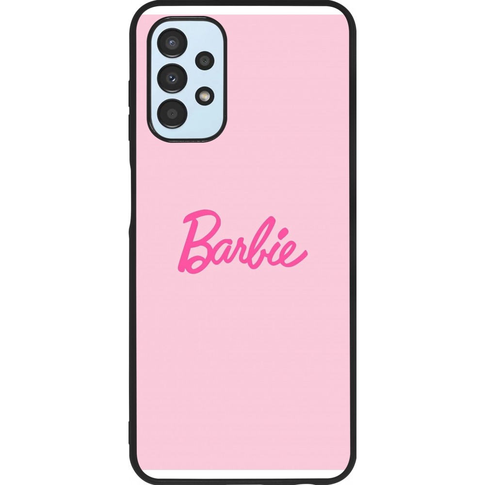 Coque Samsung Galaxy A13 5G - Silicone rigide noir Barbie Text