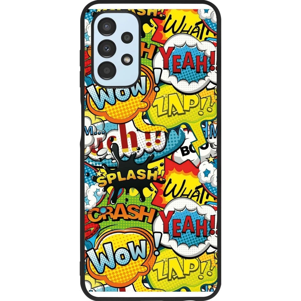 Coque Samsung Galaxy A13 5G - Silicone rigide noir Cartoons slogans