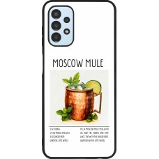 Coque Samsung Galaxy A13 5G - Silicone rigide noir Cocktail recette Moscow Mule