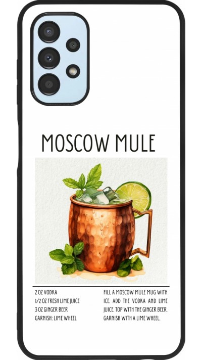 Coque Samsung Galaxy A13 5G - Silicone rigide noir Cocktail recette Moscow Mule