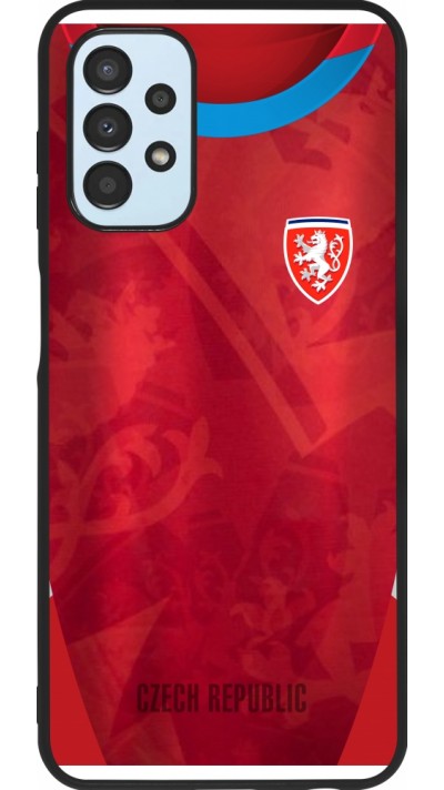 Samsung Galaxy A13 5G Case Hülle - Silikon schwarz Tschechische Republik personalisierbares Fussballtrikot