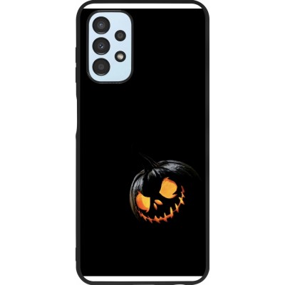 Coque Samsung Galaxy A13 5G - Silicone rigide noir Halloween 2023 discreet pumpkin