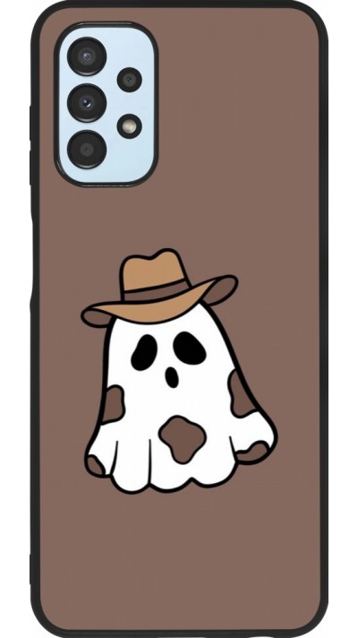 Coque Samsung Galaxy A13 5G - Silicone rigide noir Halloween 2024 cowboy ghost