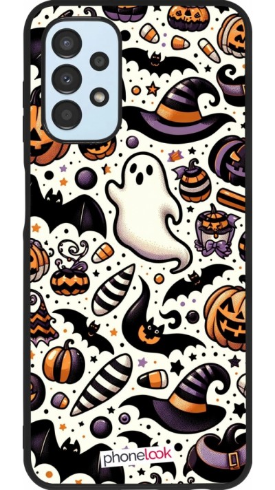 Coque Samsung Galaxy A13 5G - Silicone rigide noir Halloween 2024 Cute Pattern