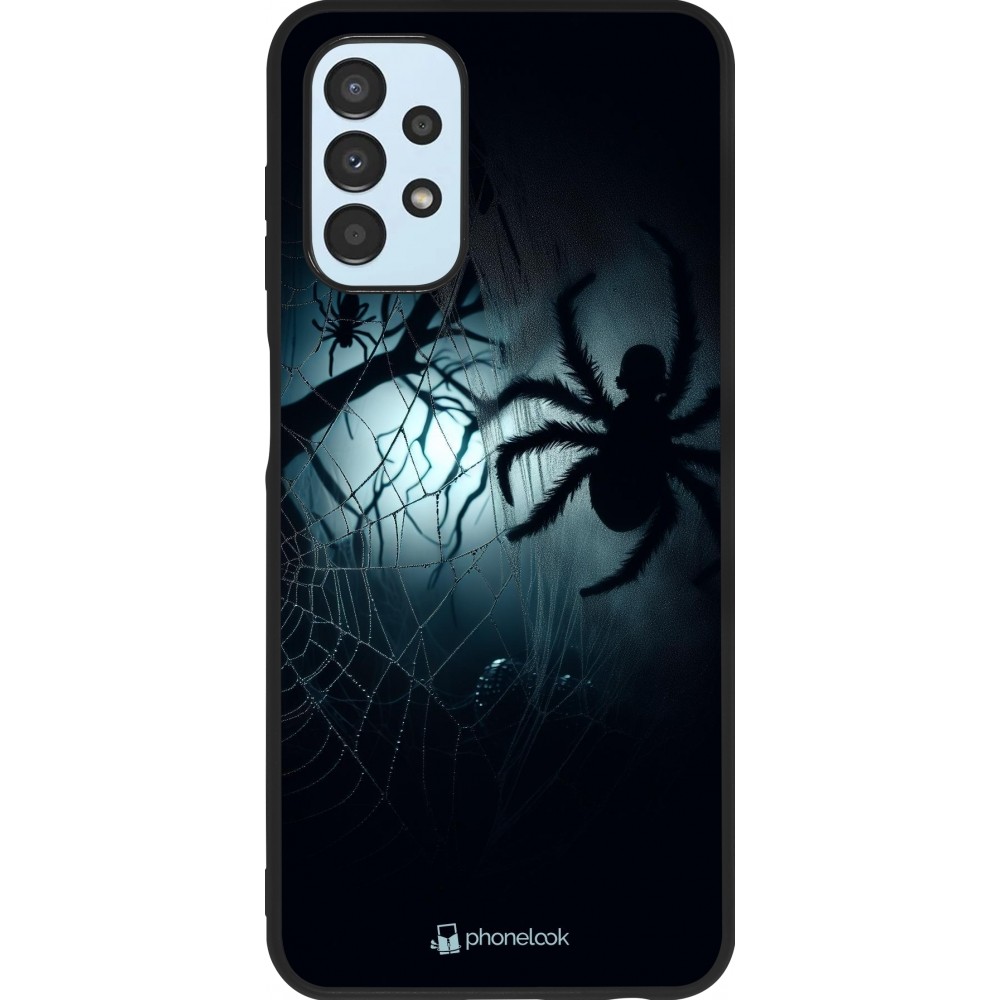 Coque Samsung Galaxy A13 5G - Silicone rigide noir Halloween 2024 Dark Spider