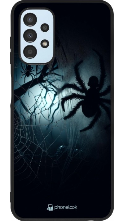 Coque Samsung Galaxy A13 5G - Silicone rigide noir Halloween 2024 Dark Spider