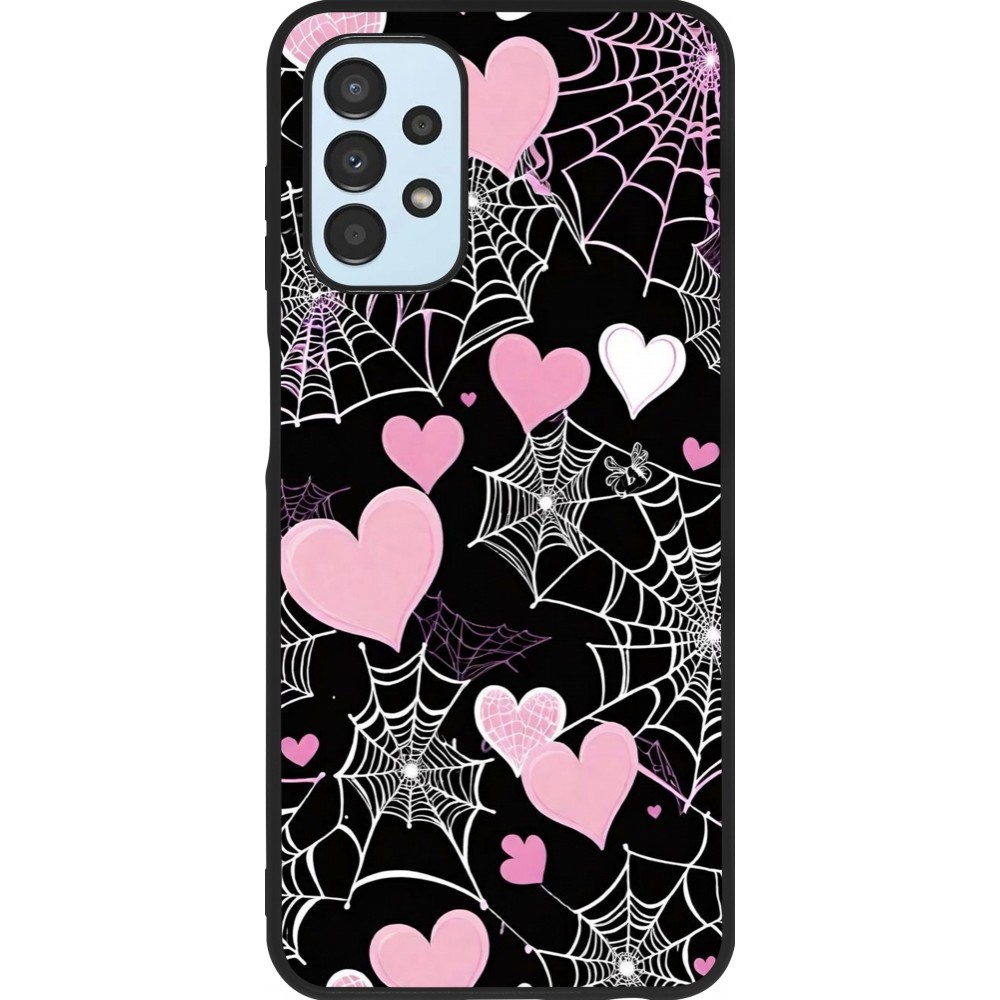 Coque Samsung Galaxy A13 5G - Silicone rigide noir Halloween 2024 girly