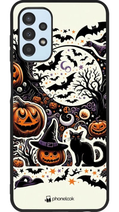 Coque Samsung Galaxy A13 5G - Silicone rigide noir Halloween 2024 Haunt