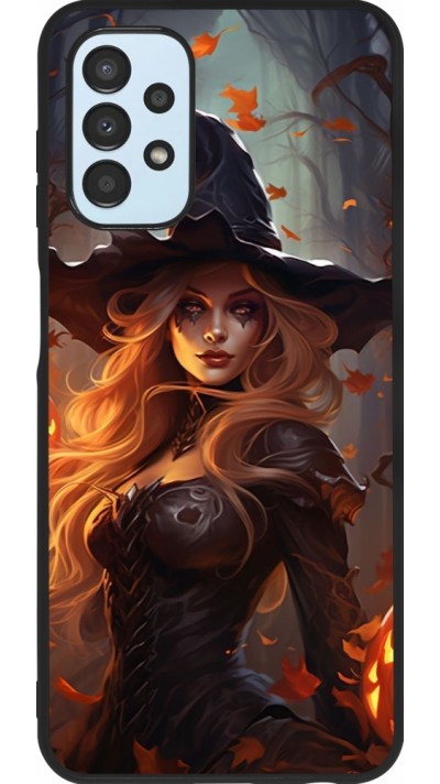 Coque Samsung Galaxy A13 5G - Silicone rigide noir Halloween 2024 sexy witch