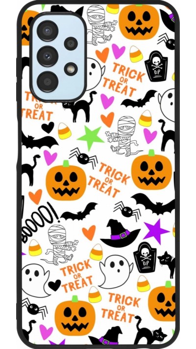 Coque Samsung Galaxy A13 5G - Silicone rigide noir Halloween 2024 trick or treat