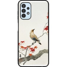 Coque Samsung Galaxy A13 5G - Silicone rigide noir Japanese Bird