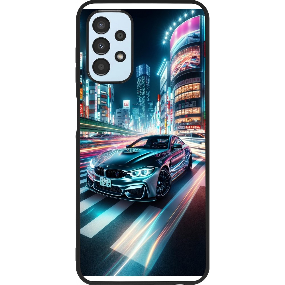 Coque Samsung Galaxy A13 5G - Silicone rigide noir BMW M4 Tokyo Night