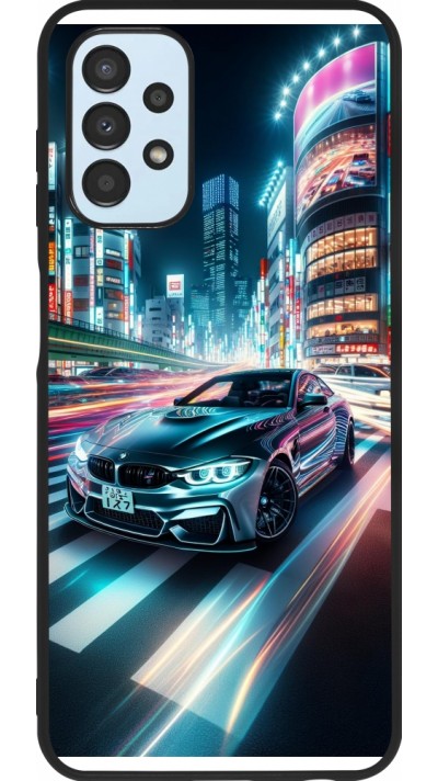 Coque Samsung Galaxy A13 5G - Silicone rigide noir BMW M4 Tokyo Night