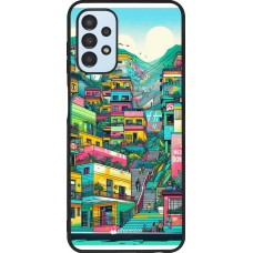 Coque Samsung Galaxy A13 5G - Silicone rigide noir Medellin Comuna 13 Art