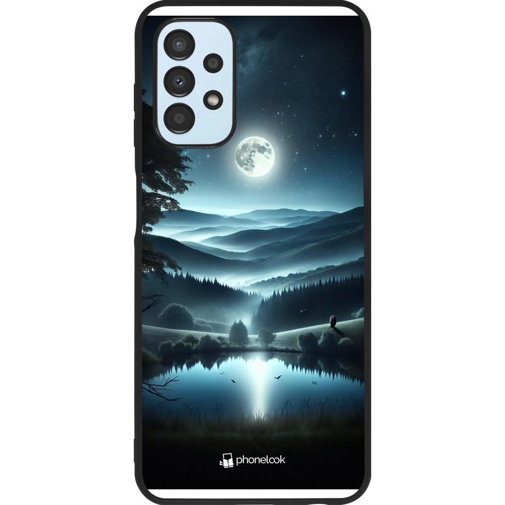 Coque Samsung Galaxy A13 5G - Silicone rigide noir Night Sky View