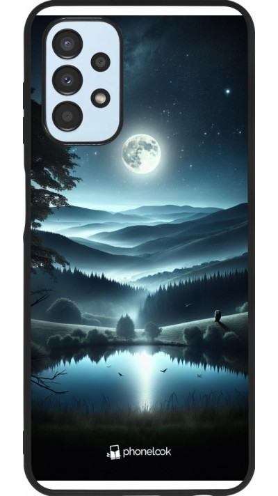 Coque Samsung Galaxy A13 5G - Silicone rigide noir Night Sky View