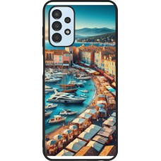 Coque Samsung Galaxy A13 5G - Silicone rigide noir Saint-Tropez Beach