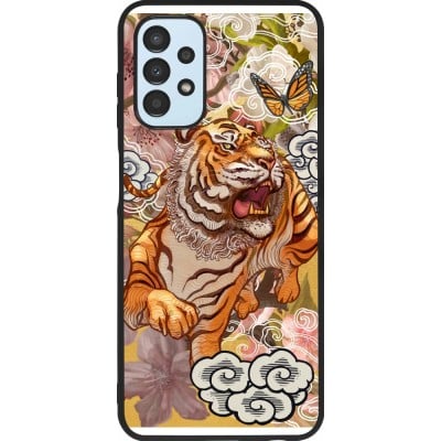 Coque Samsung Galaxy A13 5G - Silicone rigide noir Spring 23 japanese tiger