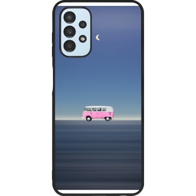 Coque Samsung Galaxy A13 5G - Silicone rigide noir Spring 23 pink bus