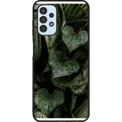 Coque Samsung Galaxy A13 5G - Silicone rigide noir Spring 23 fresh plants