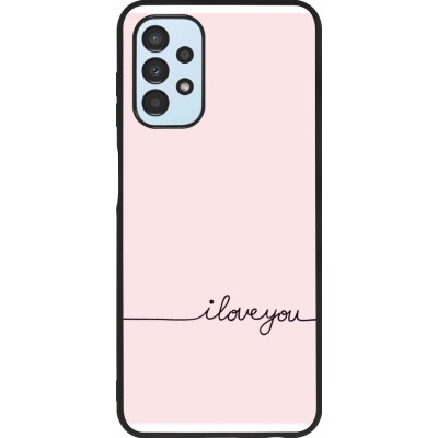 Coque Samsung Galaxy A13 5G - Silicone rigide noir Valentine 2023 i love you writing