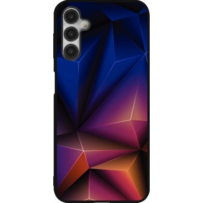 Coque Samsung Galaxy A14 5G - Silicone rigide noir Abstract Triangles 