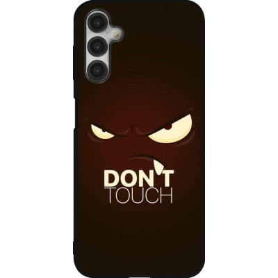 Coque Samsung Galaxy A14 5G - Silicone rigide noir Angry Dont Touch