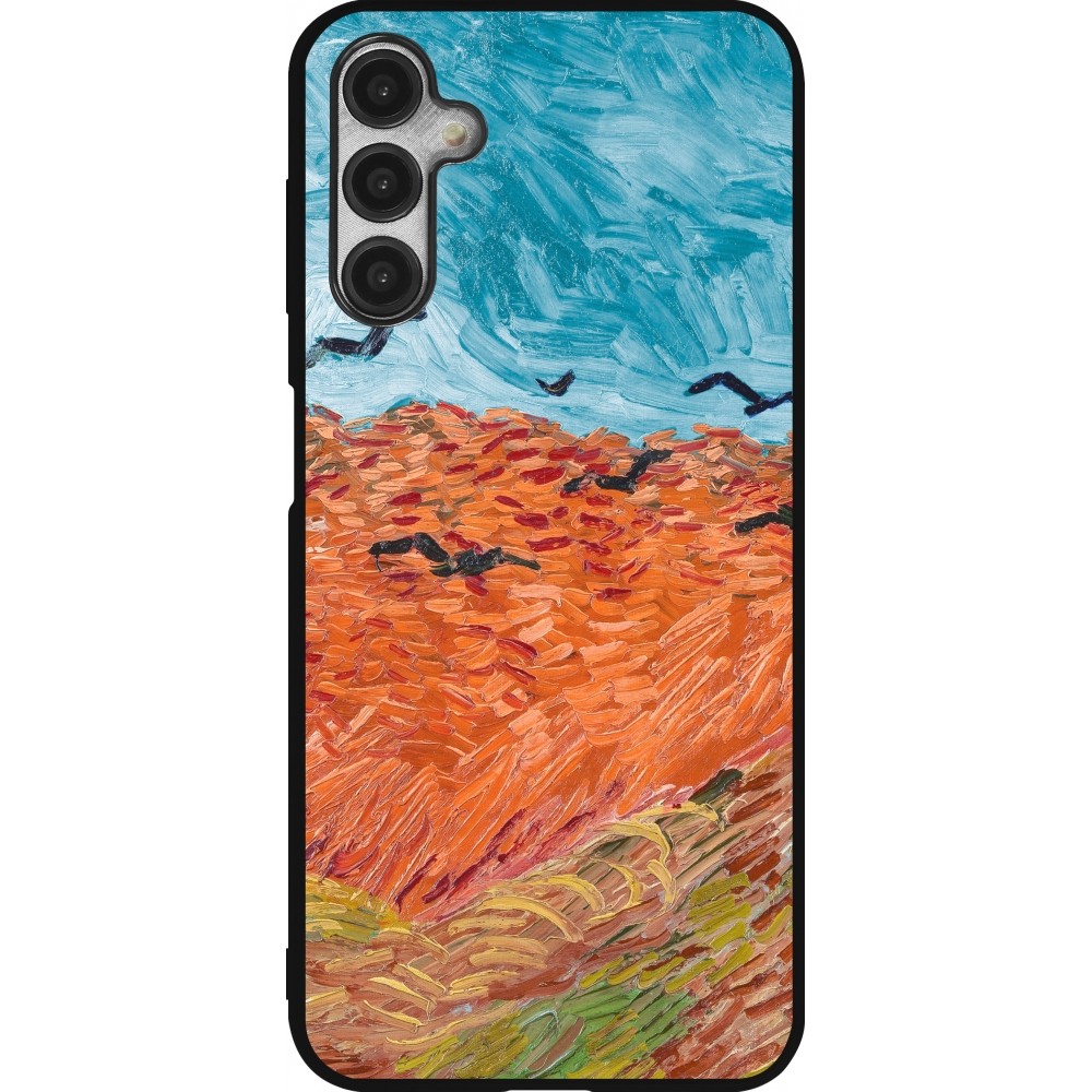 Samsung Galaxy A14 5G Case Hülle - Silikon schwarz Autumn 22 Van Gogh style