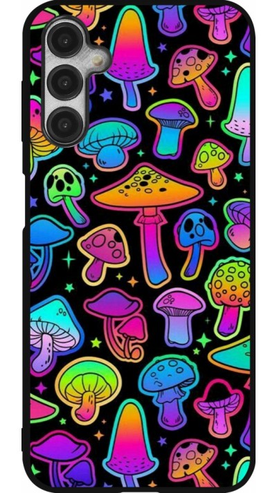 Coque Samsung Galaxy A14 5G - Silicone rigide noir Autumn 2024 magic mushrooms