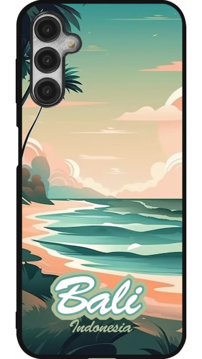 Samsung Galaxy A14 5G Case Hülle - Silikon schwarz Bali Landscape