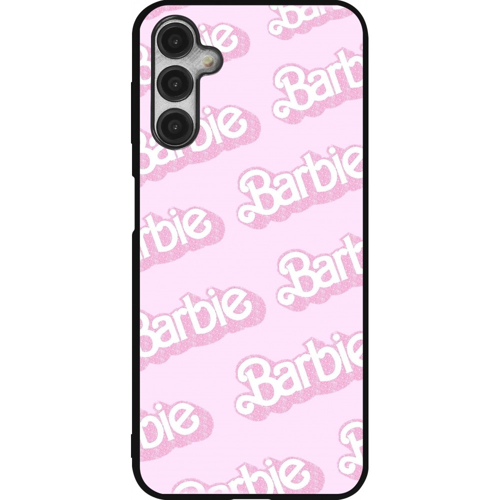 Coque Samsung Galaxy A14 5G - Silicone rigide noir Barbie light pink pattern