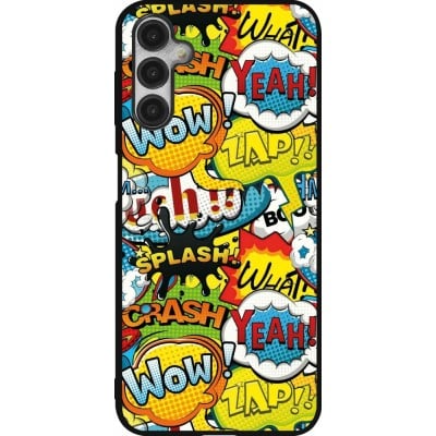 Coque Samsung Galaxy A14 5G - Silicone rigide noir Cartoons slogans