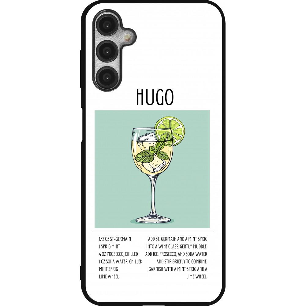 Samsung Galaxy A14 5G Case Hülle - Silikon schwarz Cocktail Rezept Hugo